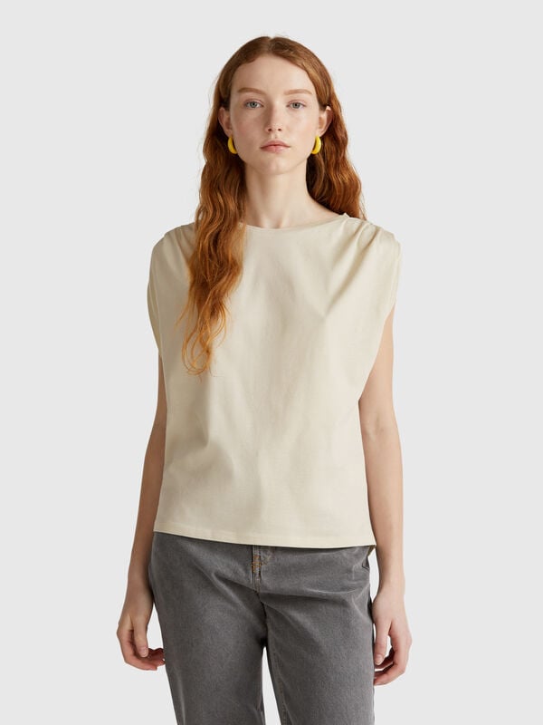 Camiseta sin mangas recta Mujer