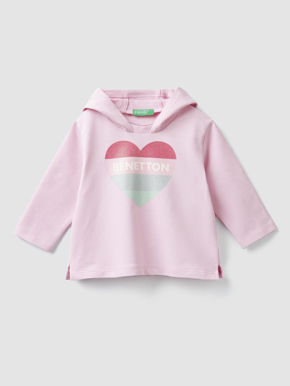 Sudadera con capucha y logotipo de glitter image number 1