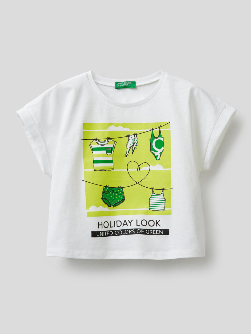 Camiseta boxy con estampado image number 1