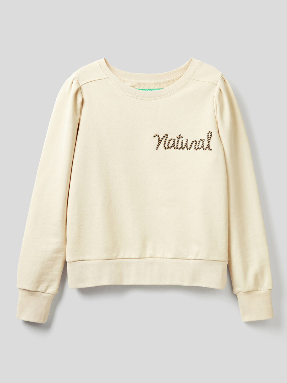 Sudadera de algodón orgánico con bordado image number 1