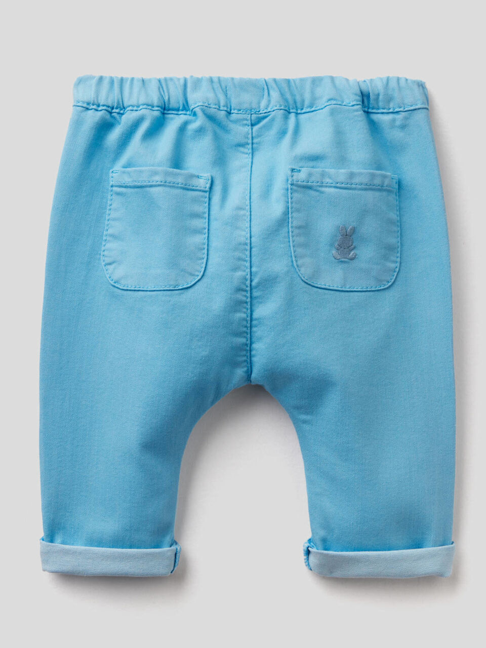 Pantalón de algodón elástico mixto image number 2
