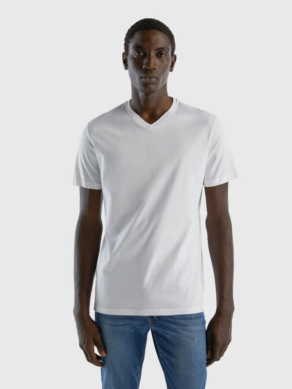 Camiseta de algodón de fibra larga Hombre
