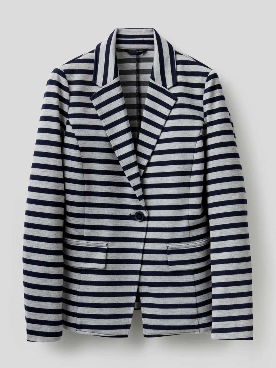 Blazer de algodón mixto elástico image number 1