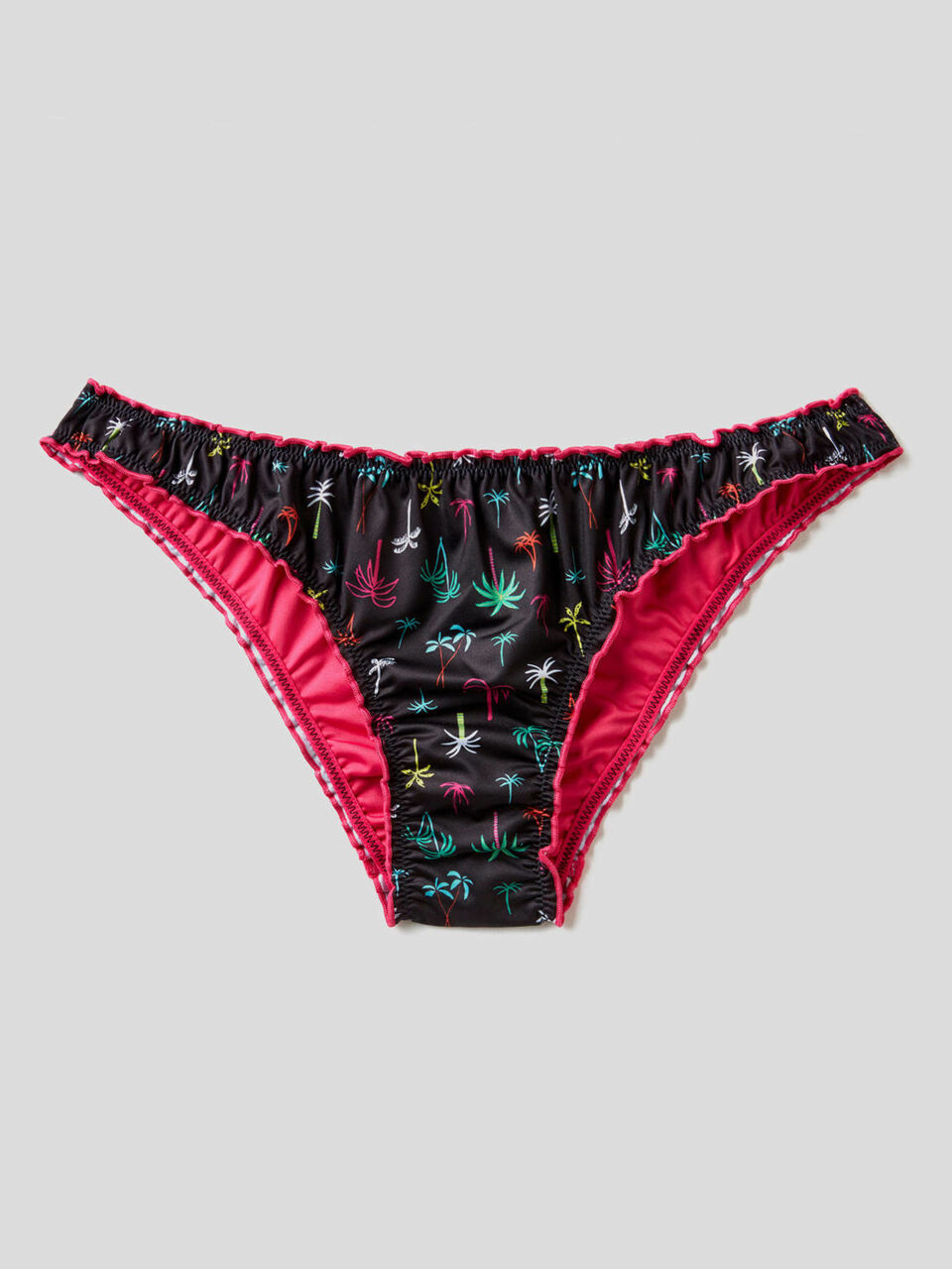 Braguita de bikini con estampado de palmeras image number 1