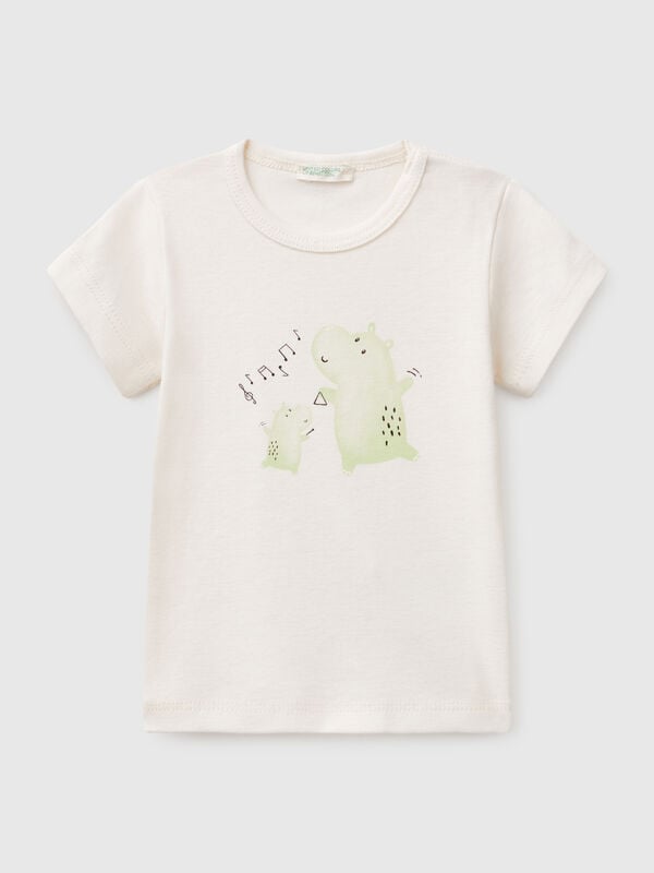 Camiseta de manga corta de algodón  Recién nacidos