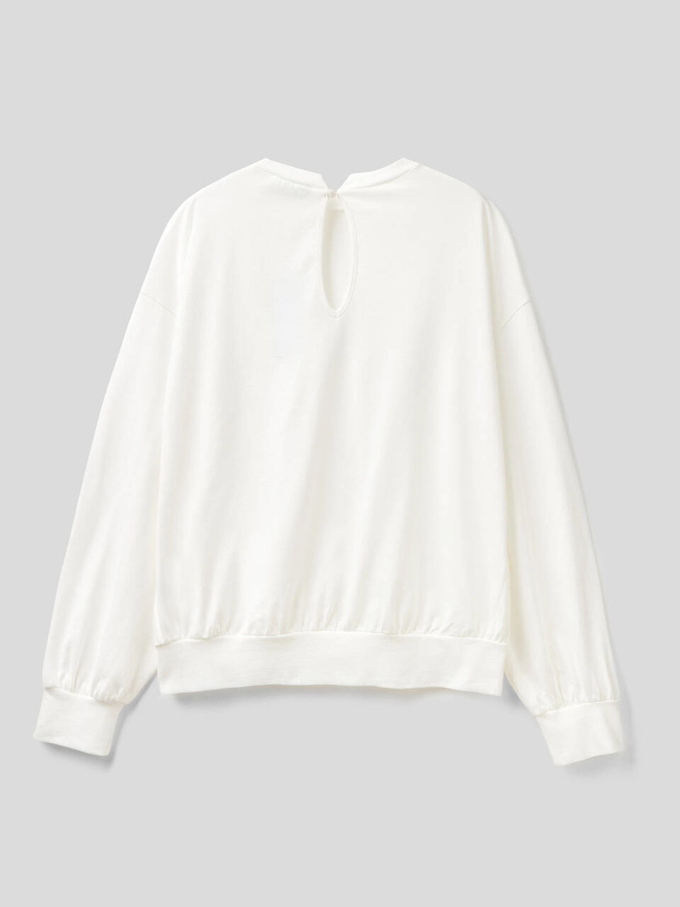 Blusa en tejido de punto de 100 % algodón image number 2