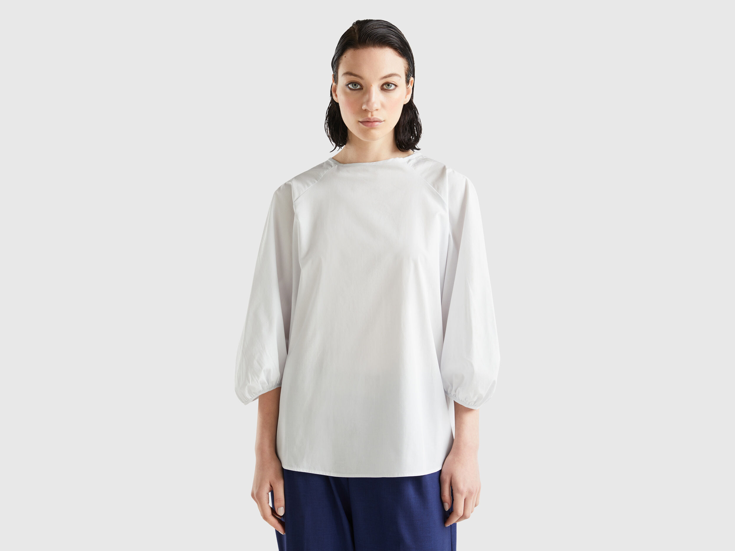Blusa manga shop francesa mujer