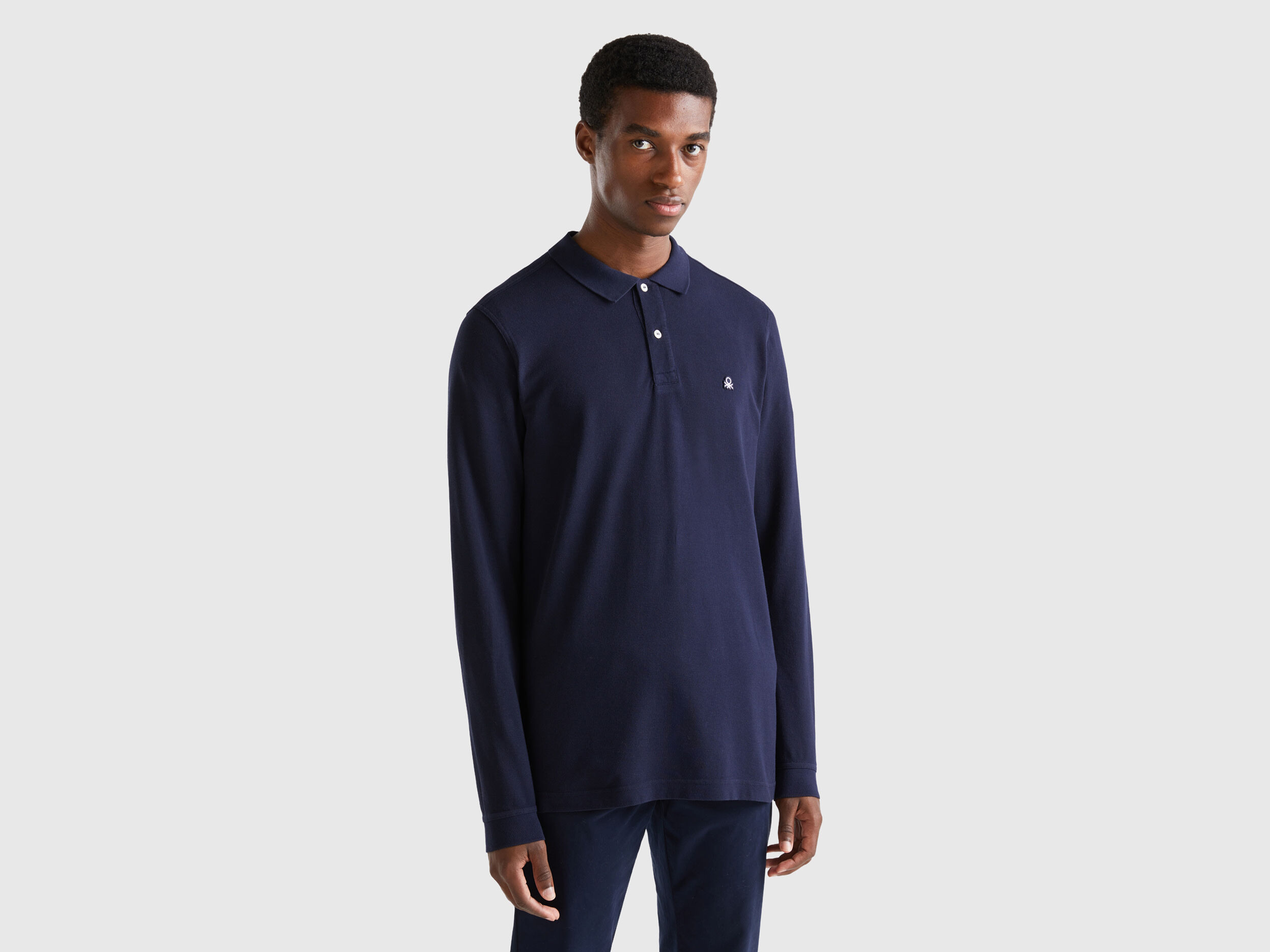 Polos manga larga best sale hombre benetton