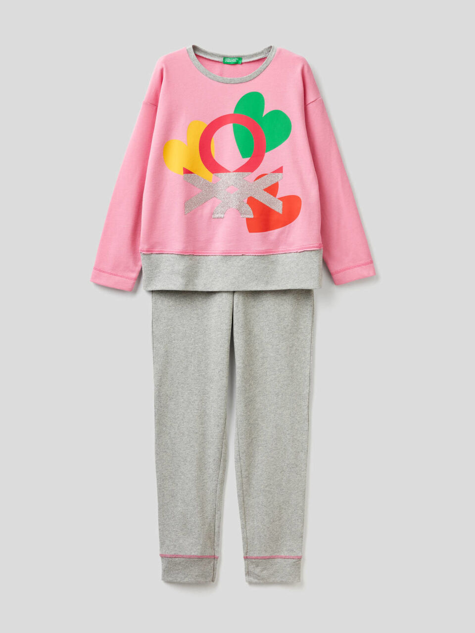 Pijama de 100 % algodón con logotipo image number 1