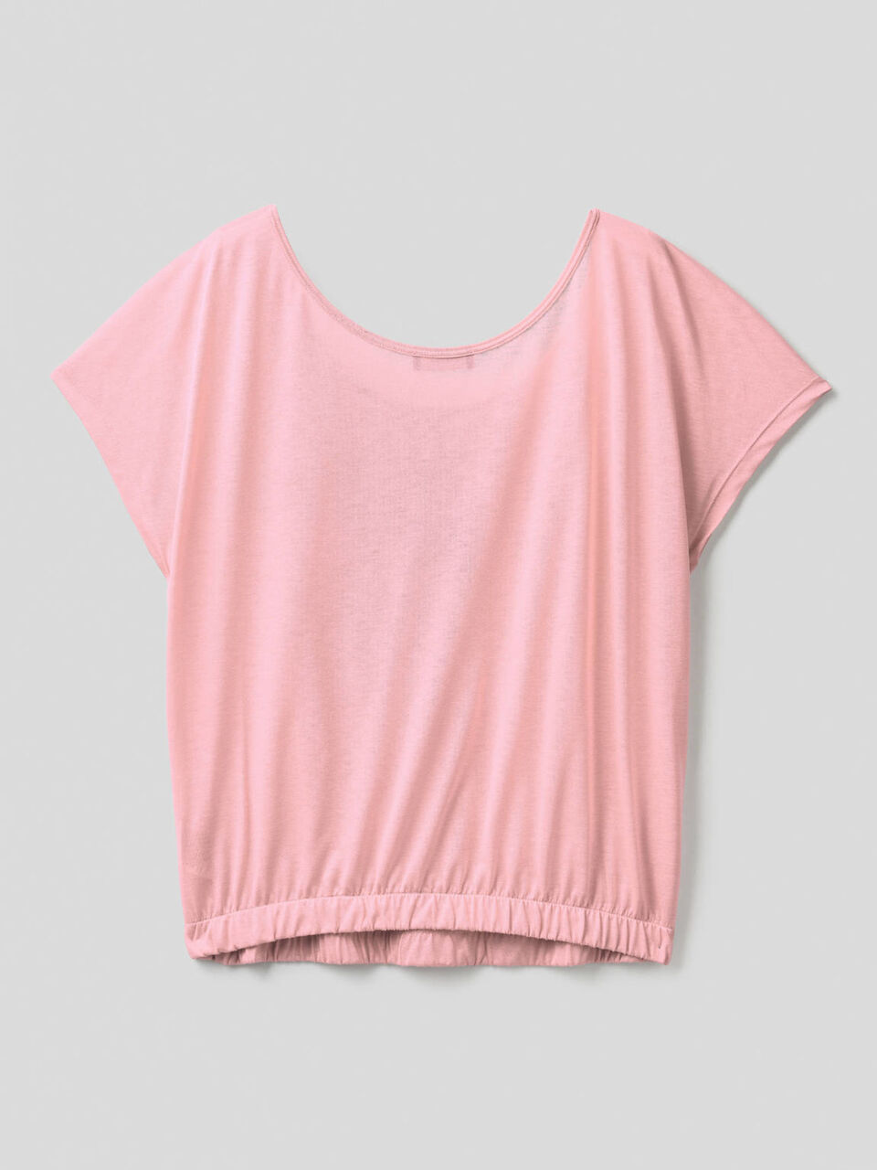 Blusa fluida con escote redondo image number 2