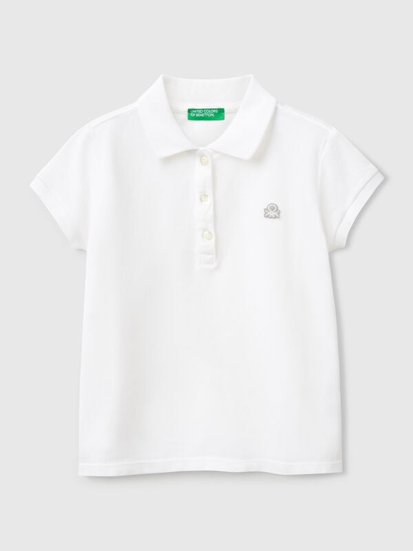 Polo de manga corta de algodón  Niña