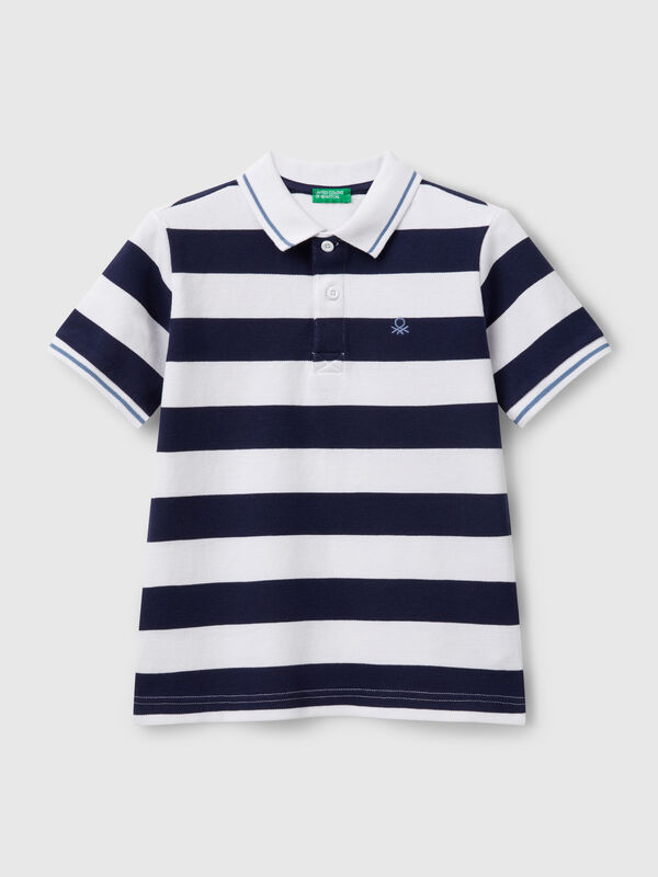 Polo manga corta rayas Niño