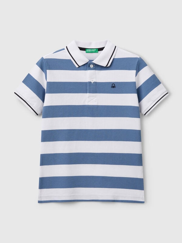 Polo manga corta rayas Niño