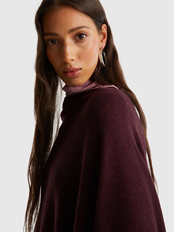 Capa de mezcla de cachemira Mujer