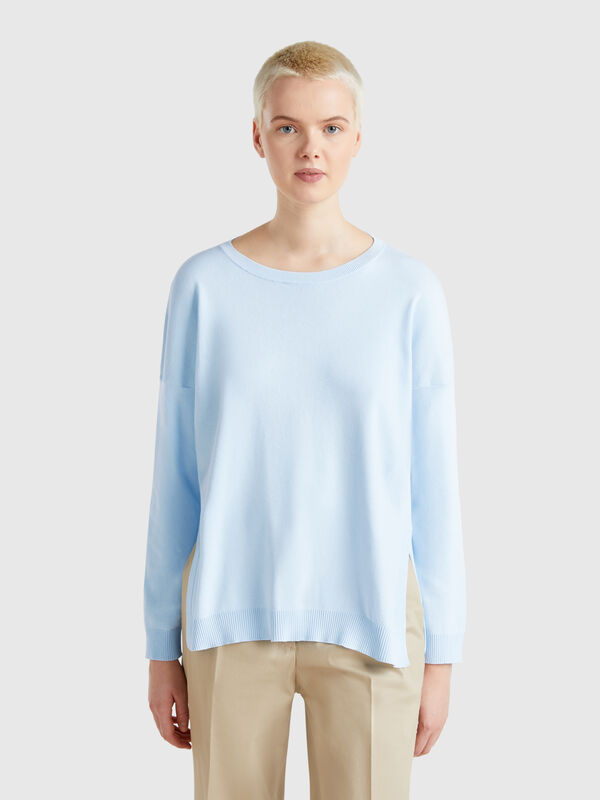 Jersey over fit de algodón Mujer