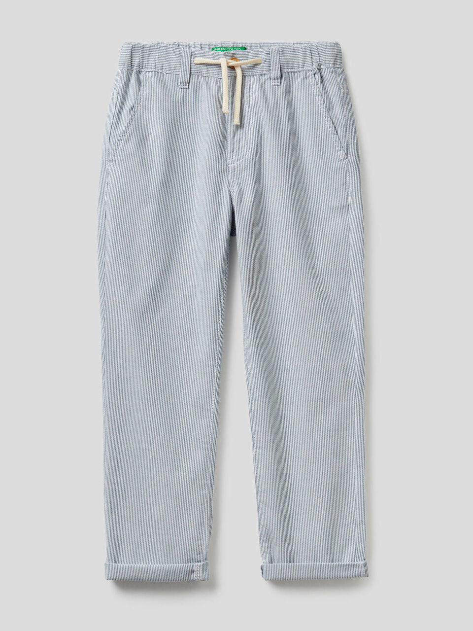 Pantalón de rayas de 100% algodón image number 1