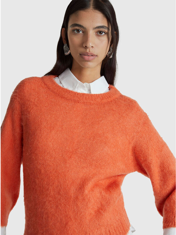 Camisa cálida de manga corta Mujer