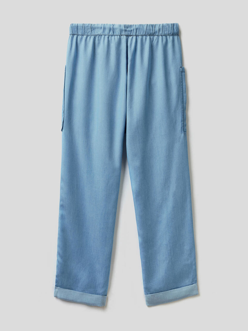 Pantalón fluido de efecto vaquero image number 2
