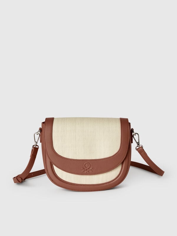 Bolso bandolera efecto rafia Mujer