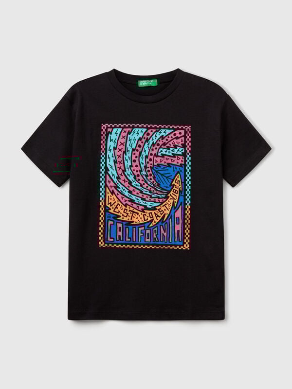 Camiseta de algodón con estampado Niño