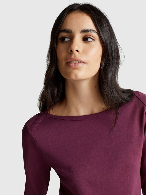 Camiseta de cuello barco Mujer