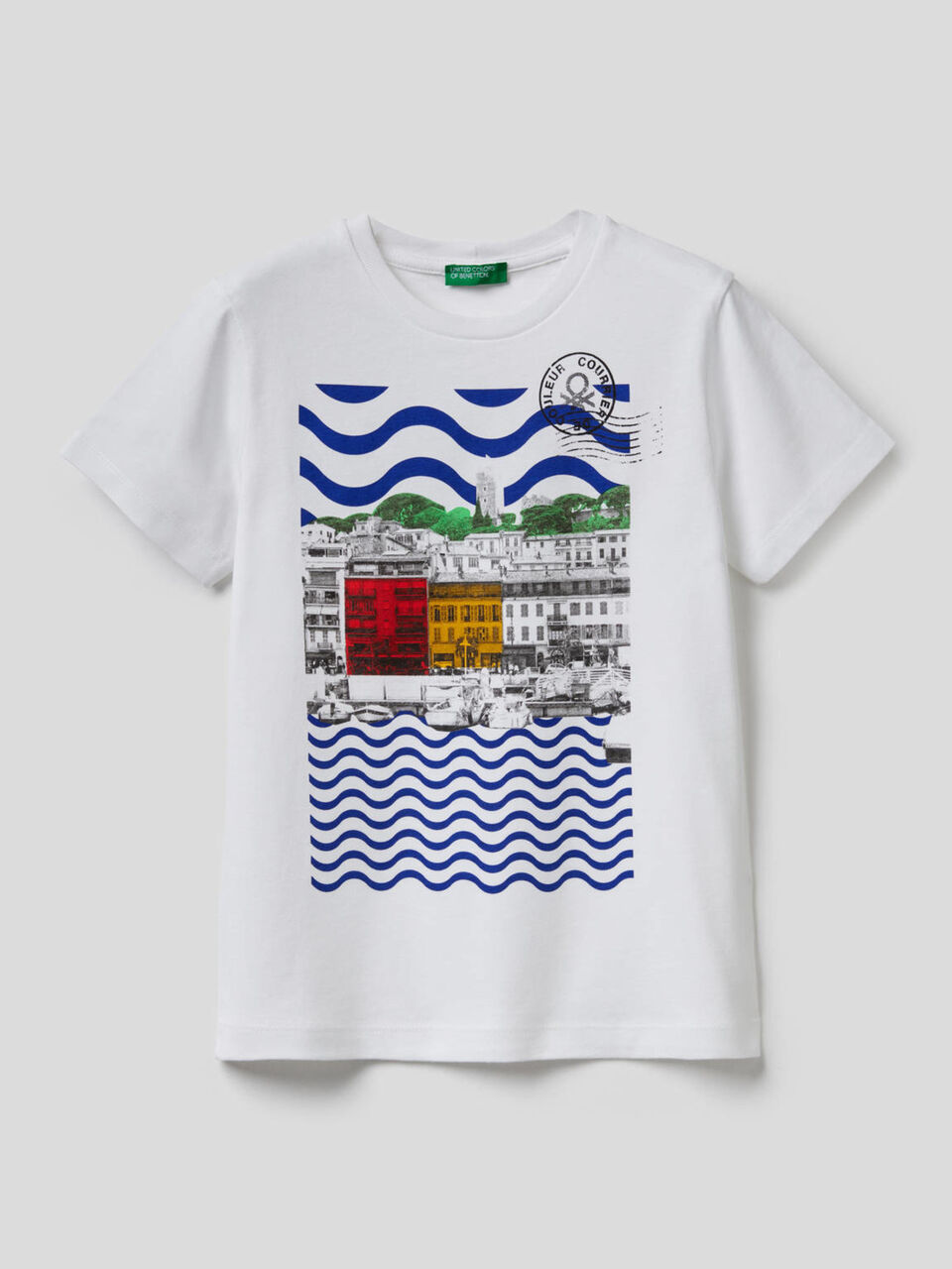 Camiseta con estampado de paisaje image number 1