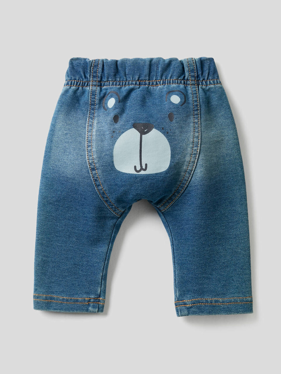 Pantalón de efecto denim con estampado image number 2