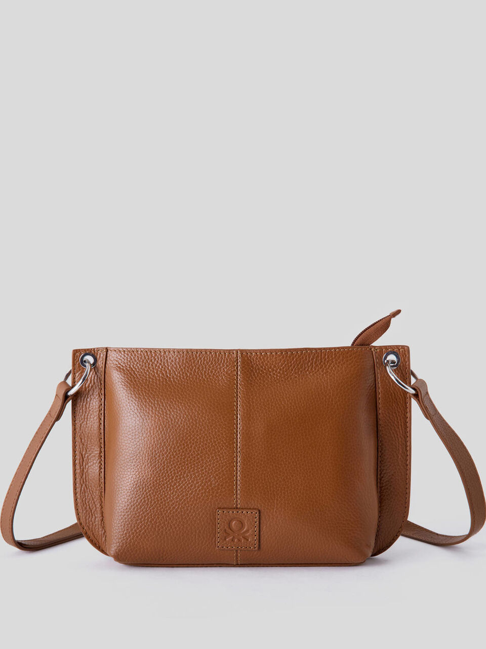 Bolso de piel auténtica con bandolera image number null
