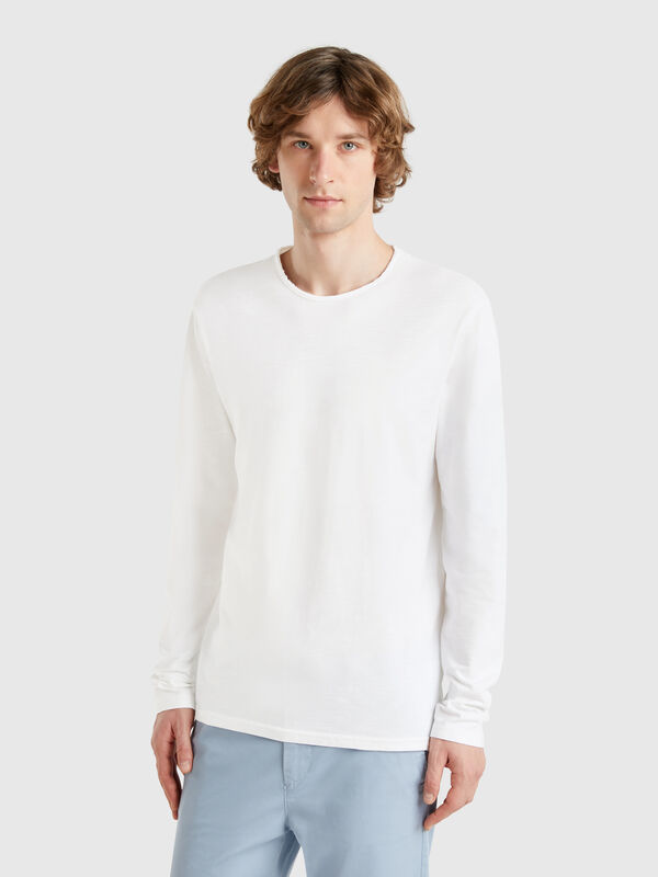 Camiseta de manga larga 100% algodón Hombre