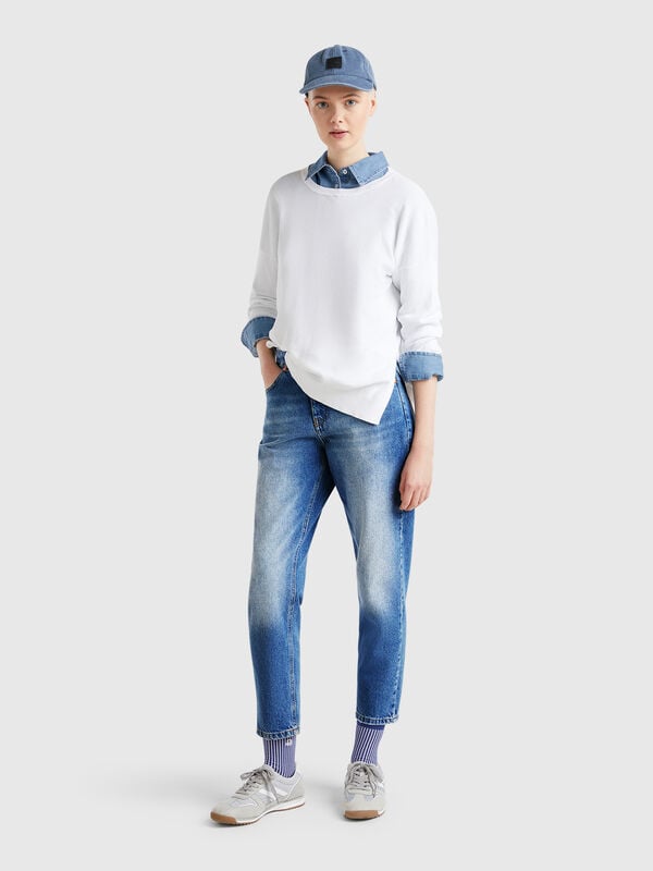 Vaqueros mom fit Mujer