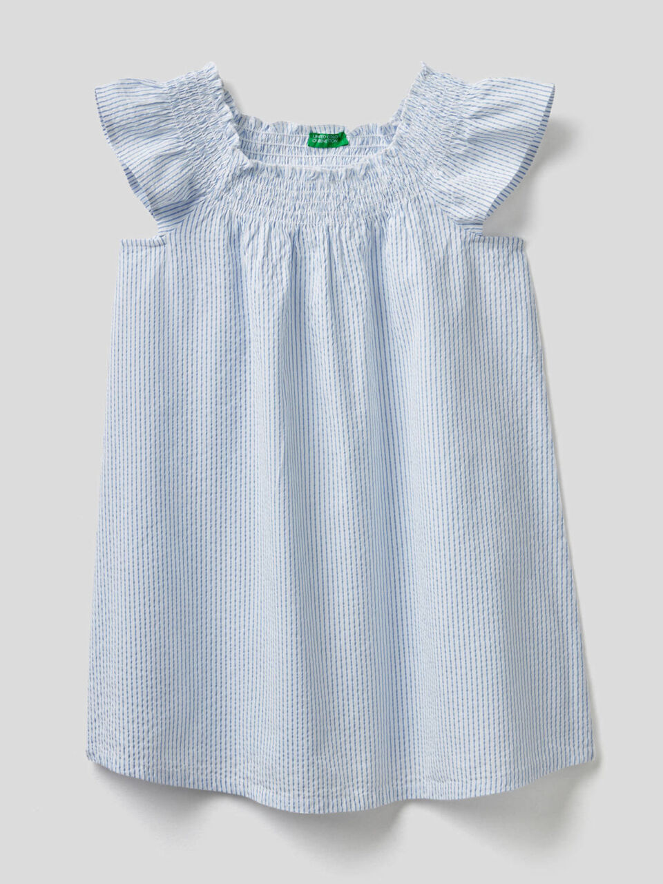 Vestido evasé de rayas image number 1