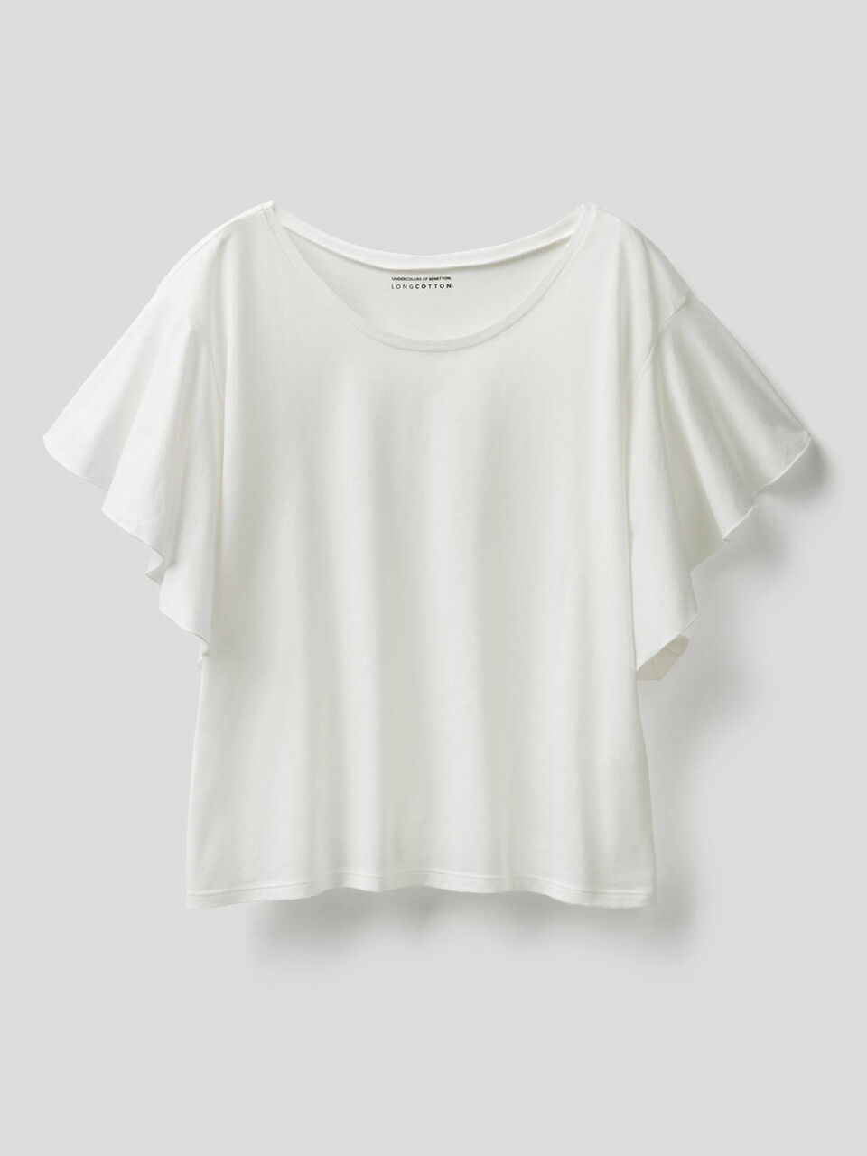 Camiseta con volantes en las mangas image number 1
