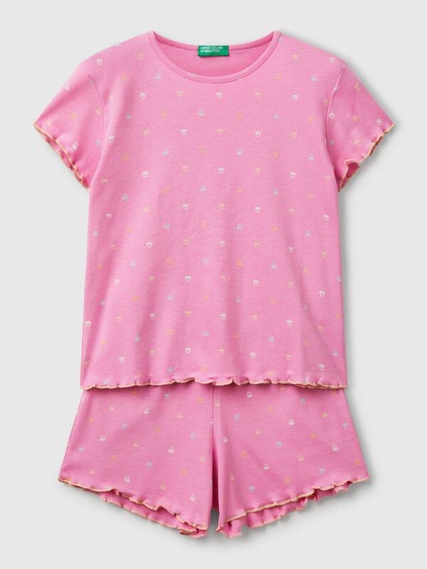 Pijama con logo estampado Niña