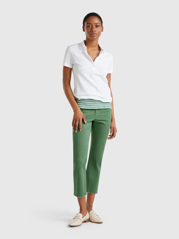 Pantalón cropped cinco bolsillos Mujer