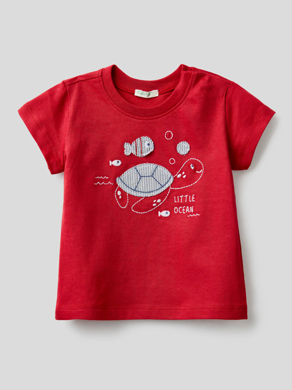 Camiseta de algodón orgánico con bordado image number 1