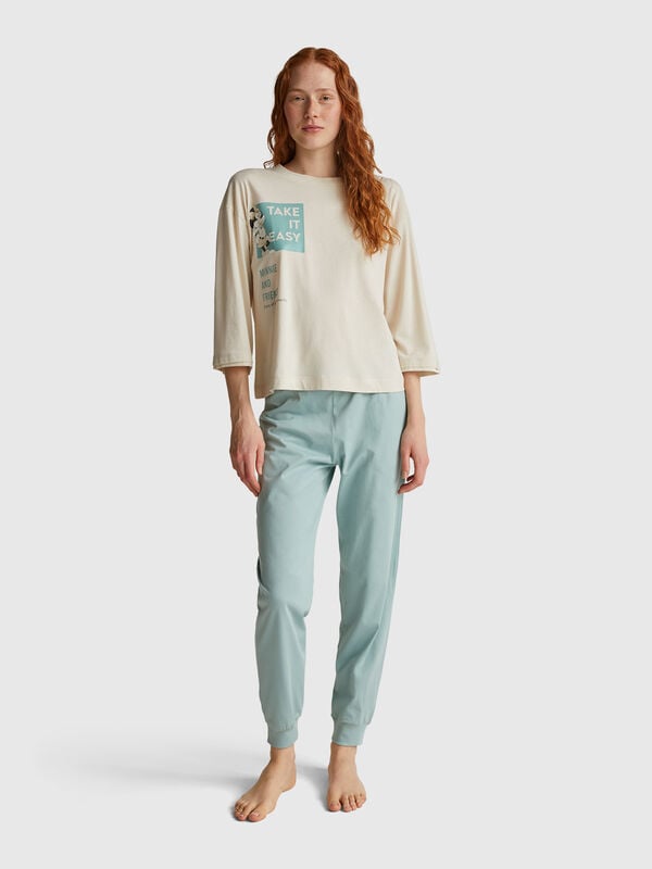 Camiseta con eslogan y estampado ©Disney Minnie Mujer