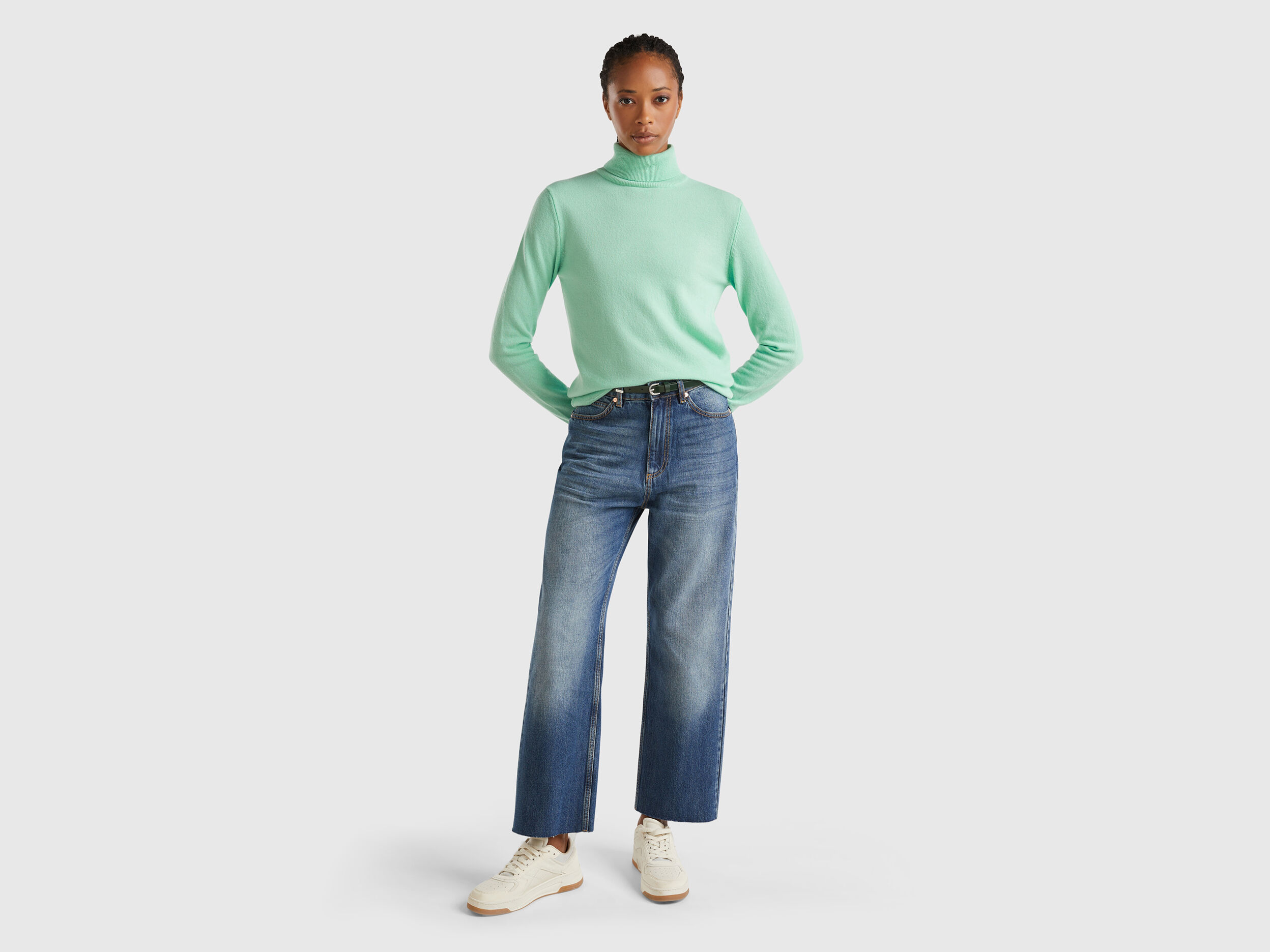 Vaqueros Regular Mujer Nueva Coleccion 2024 Benetton