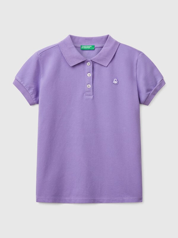 Polo de manga corta de algodón  Niña