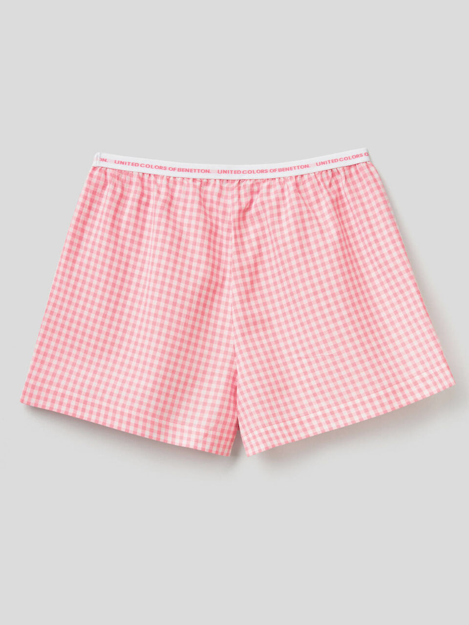 Pantalón corto con estampado de Vichy image number 2