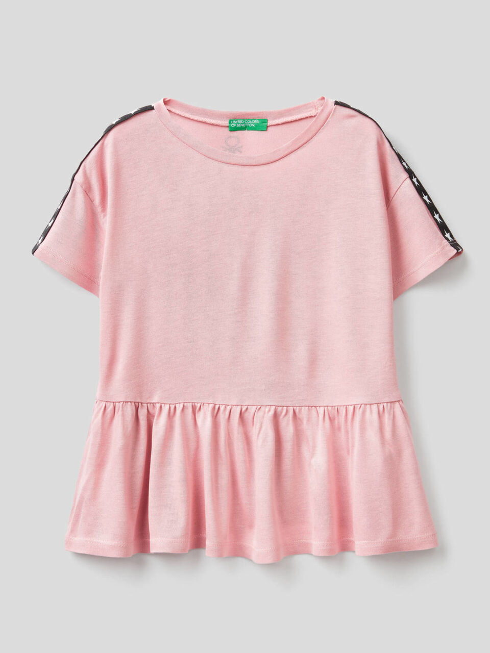 Camiseta amplia con volante image number 1