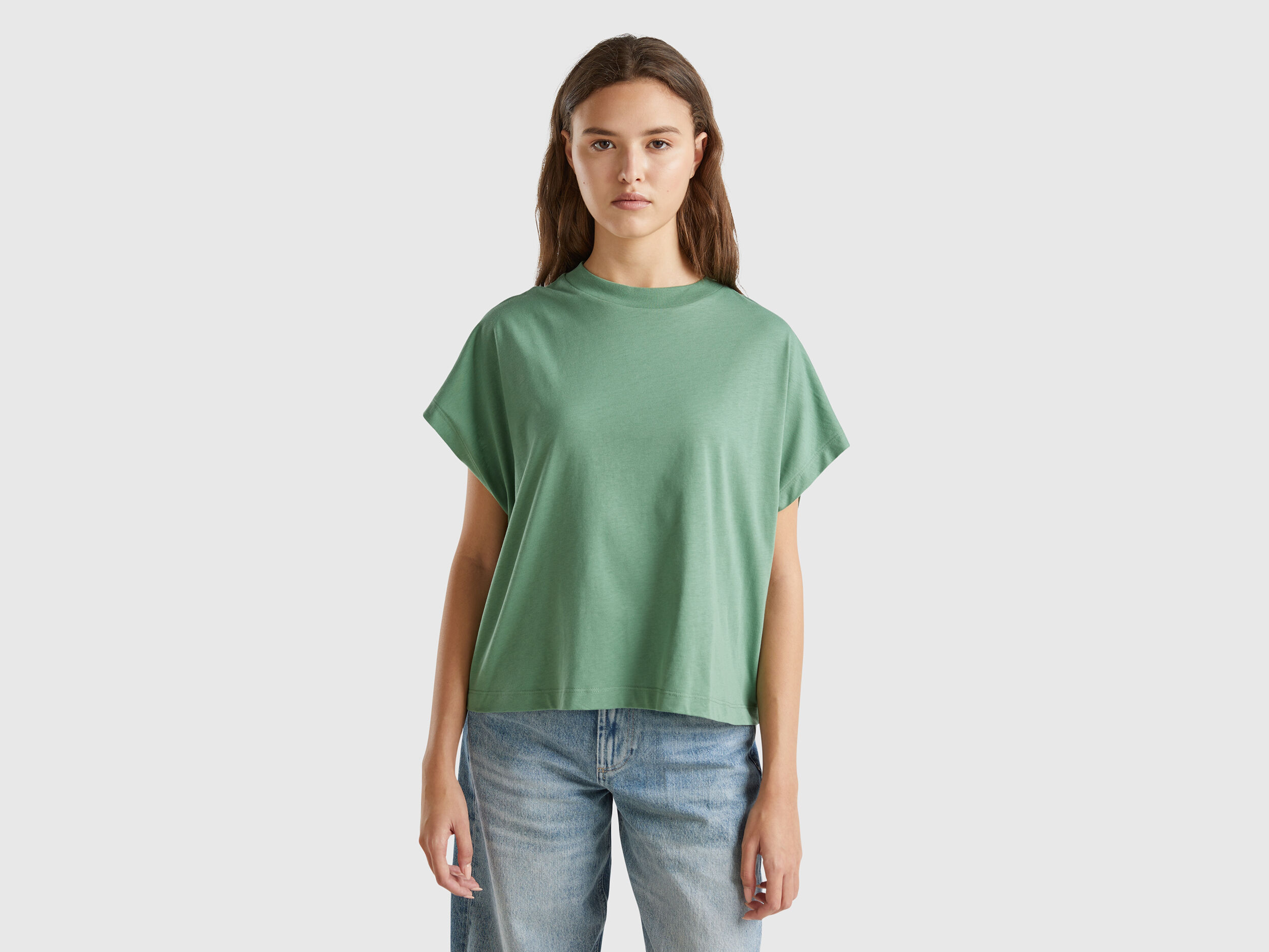 Camisetas Manga Corta Mujer Nueva Coleccion 2024 Benetton