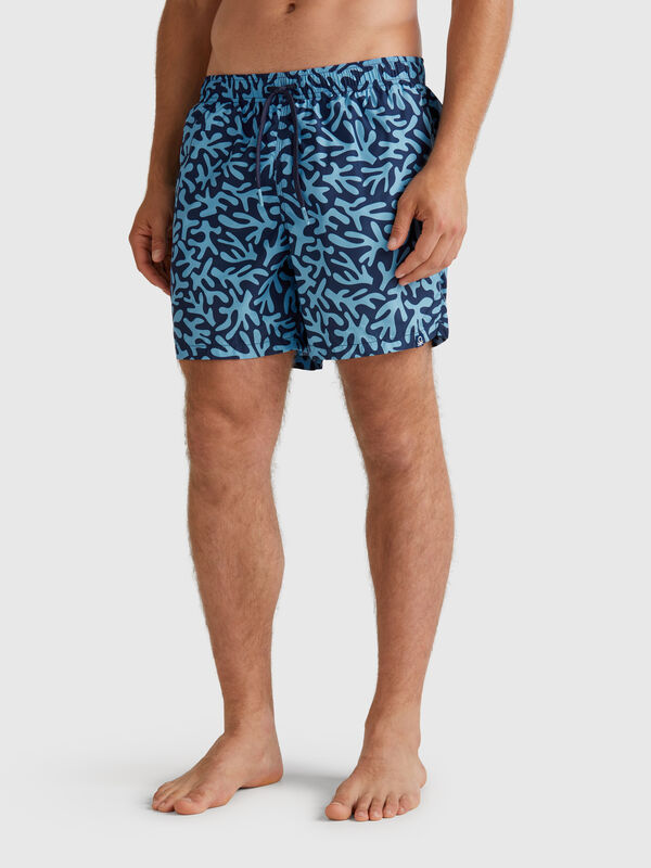 Bañador de nailon estampado Hombre