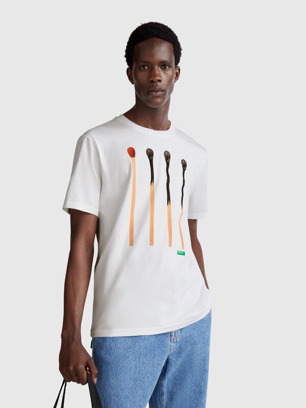 Camiseta con estampado fotográfico Hombre