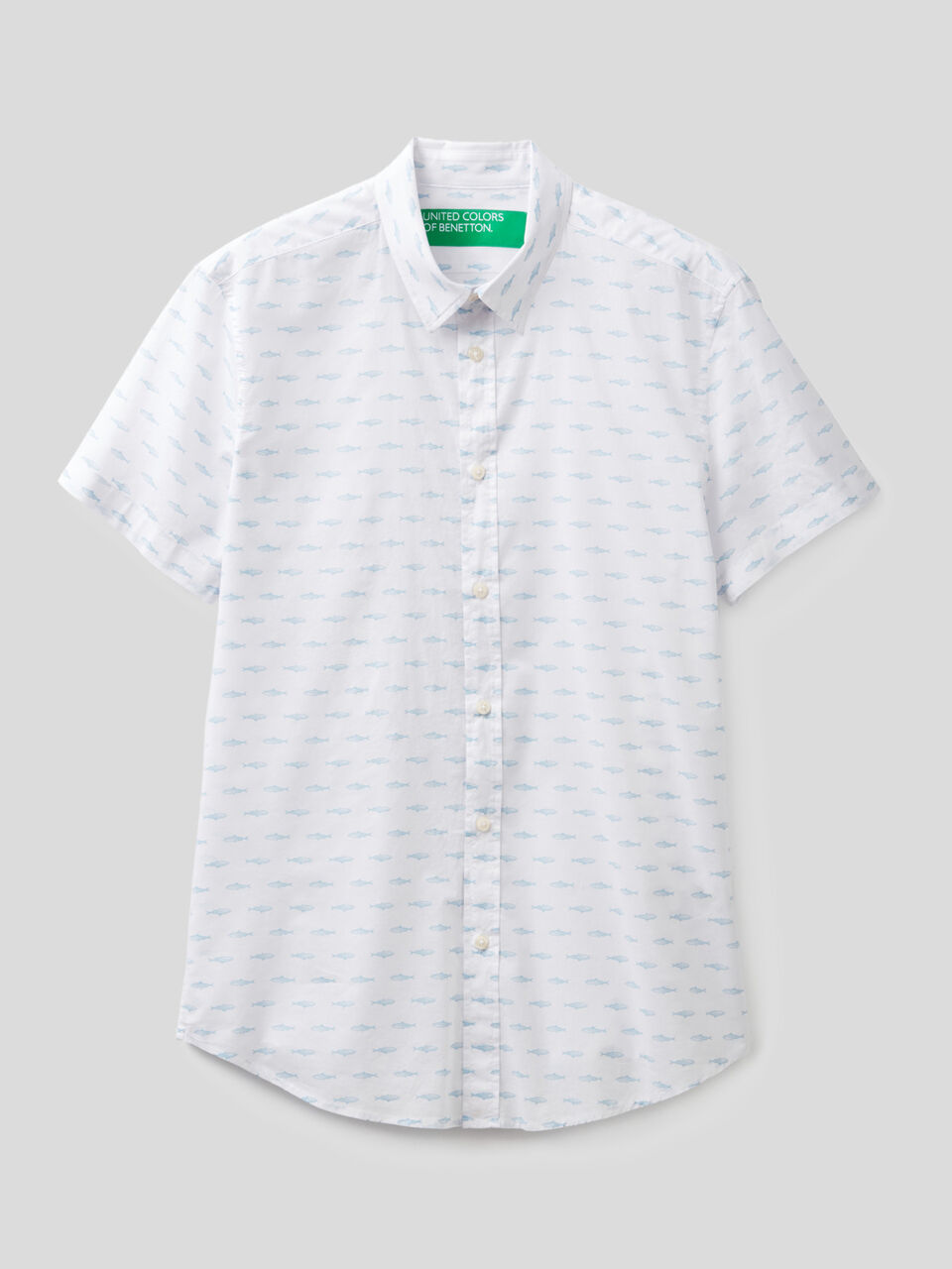 Camisa ceñida de manga corta image number 1