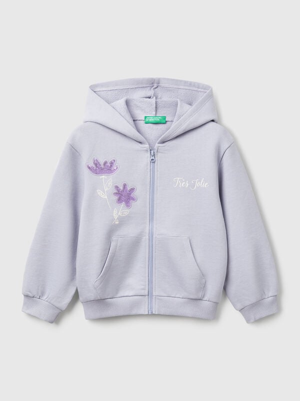 Sudadera con capucha y lentejuelas Niña