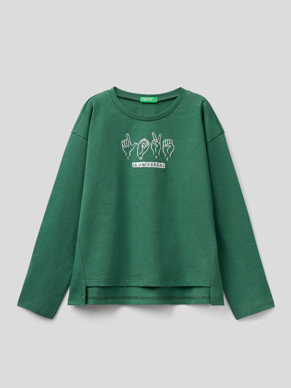 Camiseta de manga larga de 100 % algodón image number 1