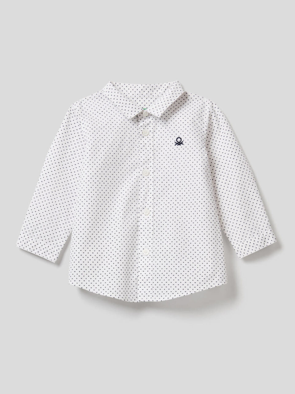 Camisa de 100 % algodón con microestampado image number 1