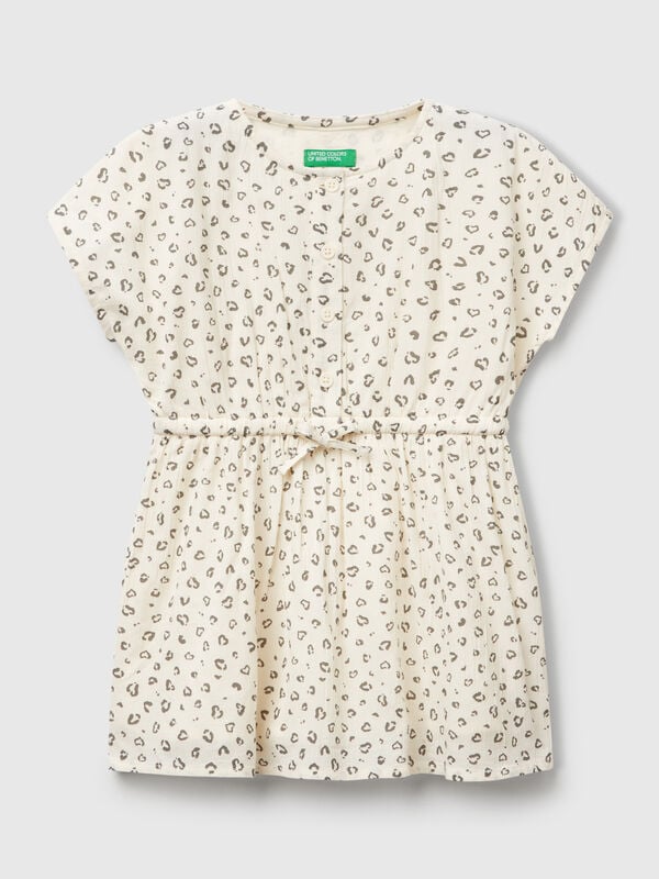Vestido con estampado animal Niña