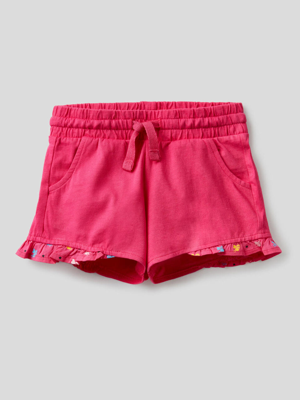 Pantalón corto de 100% algodón con volante image number 1