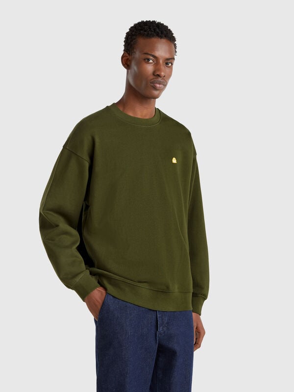 Sudadera con parche del logo Hombre